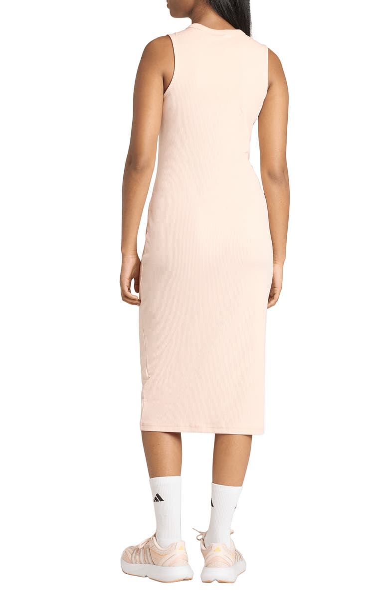 adidas Originals All SZN Rib Midi Tank Dress, Alternate, color, Blush Pink/ /