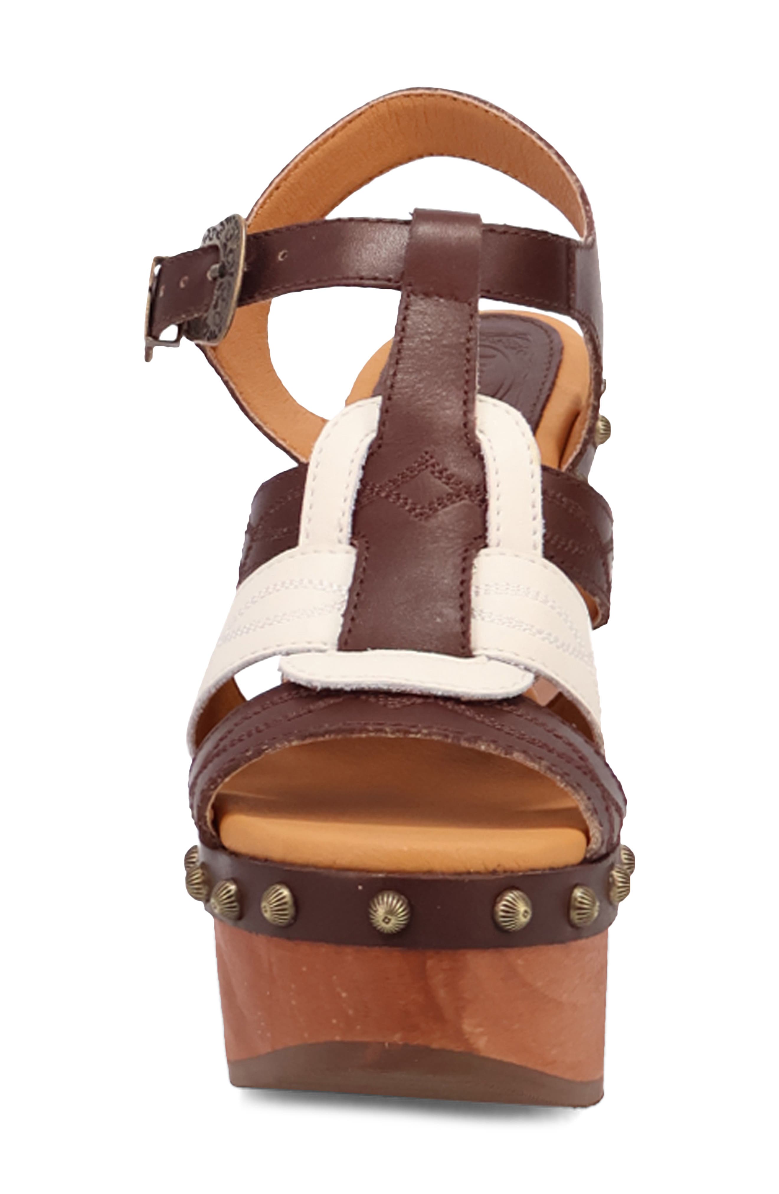 Dingo Cosmo Slingback Platform Wedge Sandal, Alternate, color, Brown