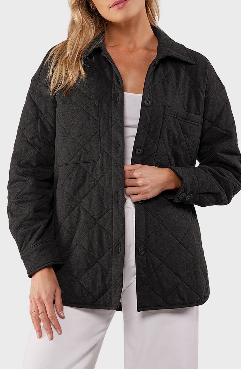 matty m. Ellwood Quilted Jacket, Main, color, Heather Charcoal