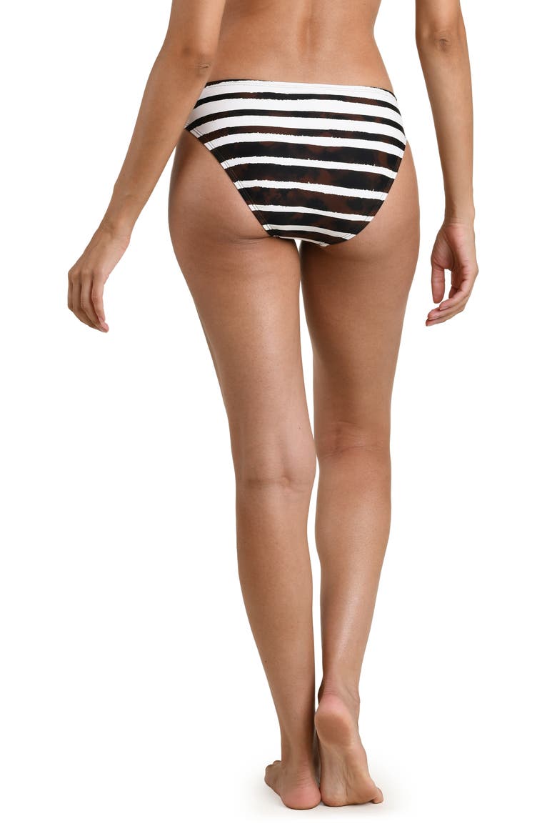 Driftwood Stripe Hipster Bikini Bottoms, Alternate, color, ESPRESSO