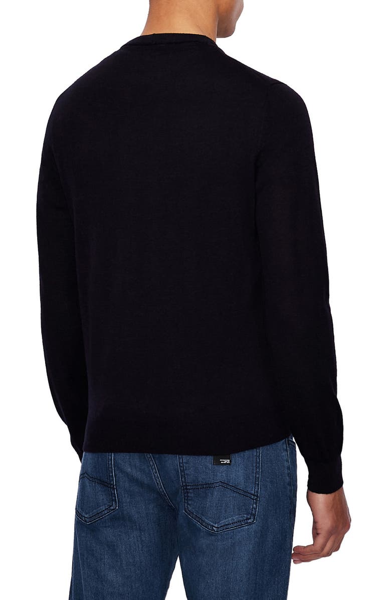 Armani Exchange Crewneck Wool Sweater, Alternate, color,