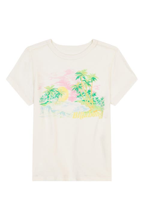 Kids' Beach Dream Cotton Crop Graphic T-Shirt (Big Kid)