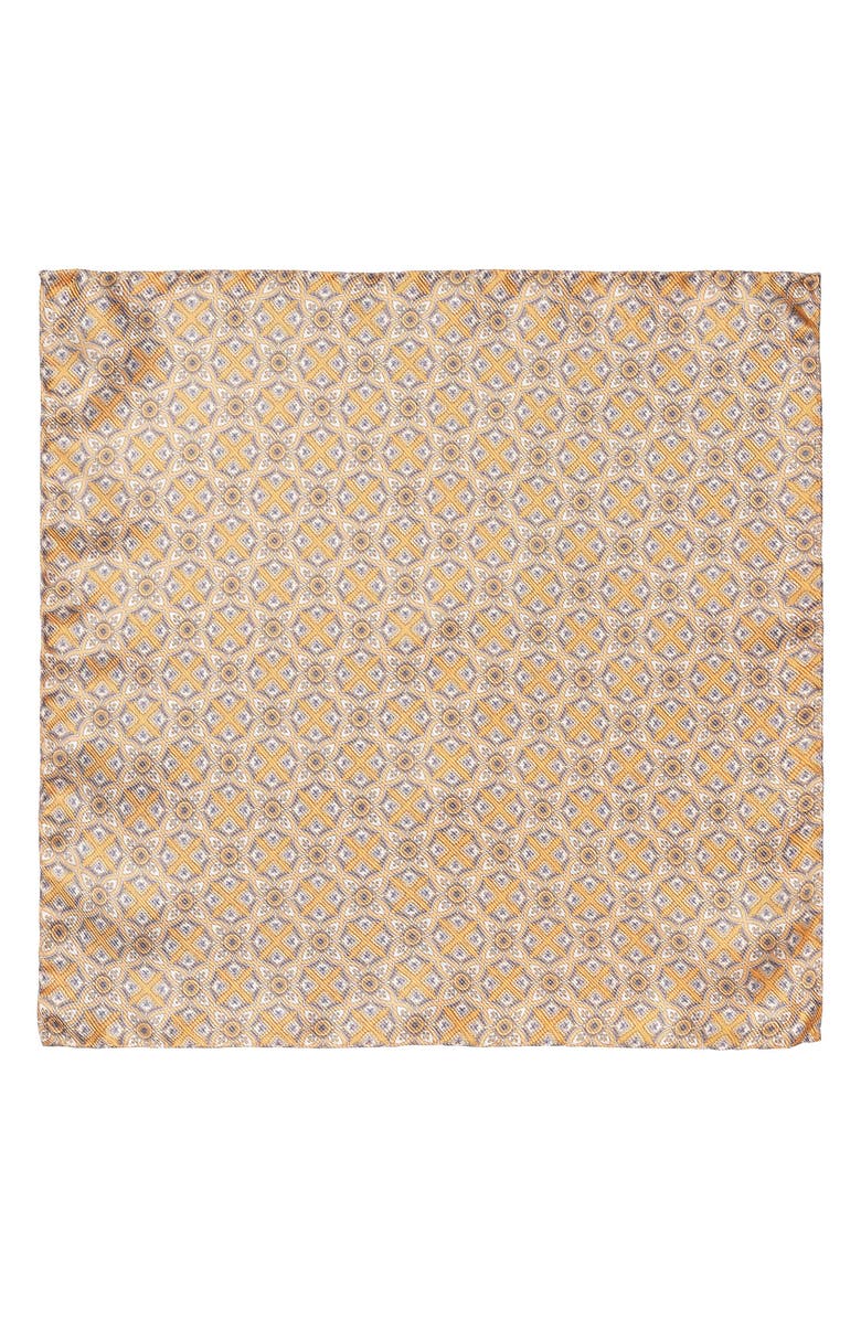 Eton Quadrant Silk Pocket Square, Alternate, color,