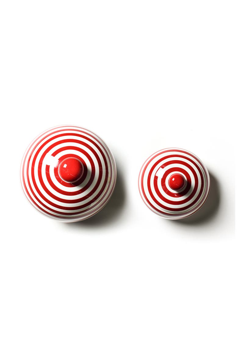 Red Stripe Lollipop Jar 2 Piece Set, Alternate, color, Red