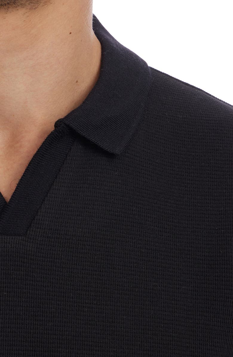 PX Short Sleeve Johnny Collar Polo, Alternate, color, Black