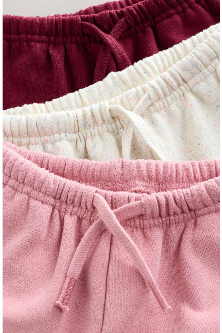 Kids' 3-Pack Assorted Wide Leg Sweatpants, Alternate, color, BURGUNDY MULTI
