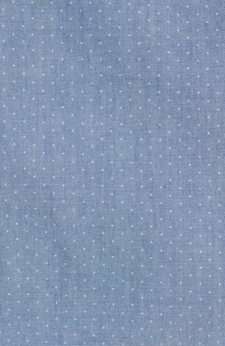 Eton Soft Casual Line Slim Fit Chambray Dot Casual Shirt, Alternate, color,
