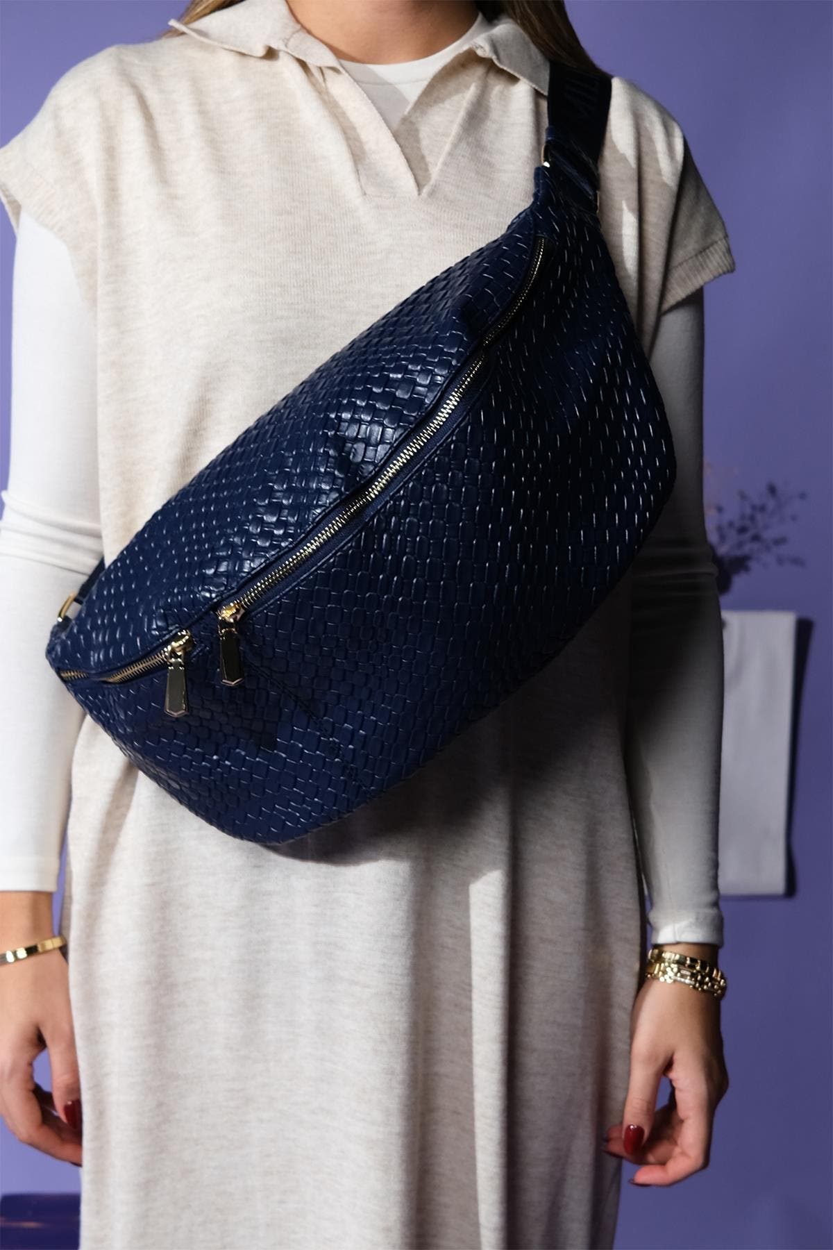 Venta Waist Bag, Alternate, color, Navy
