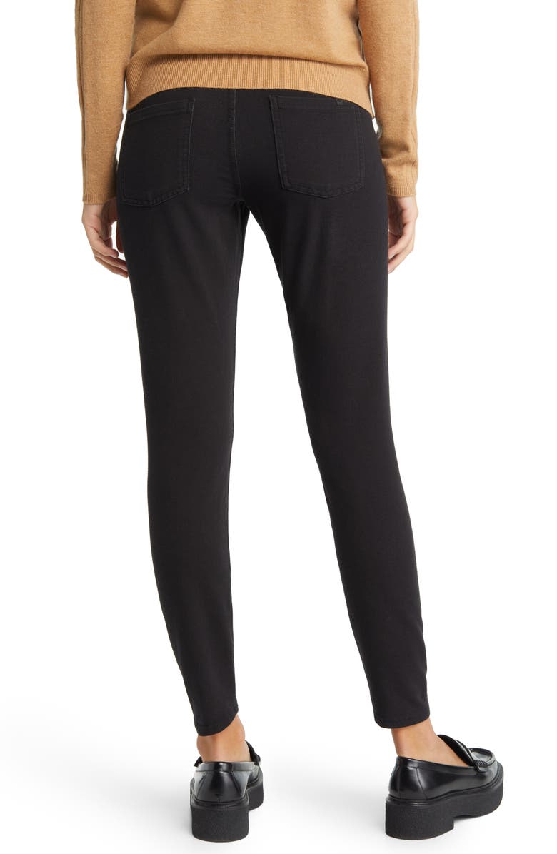 Hue Game Changing Seamless Denim Leggings, Alternate, color, Black Wash