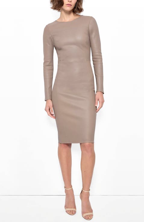 Mrs. Smith Stretch Leather Dress