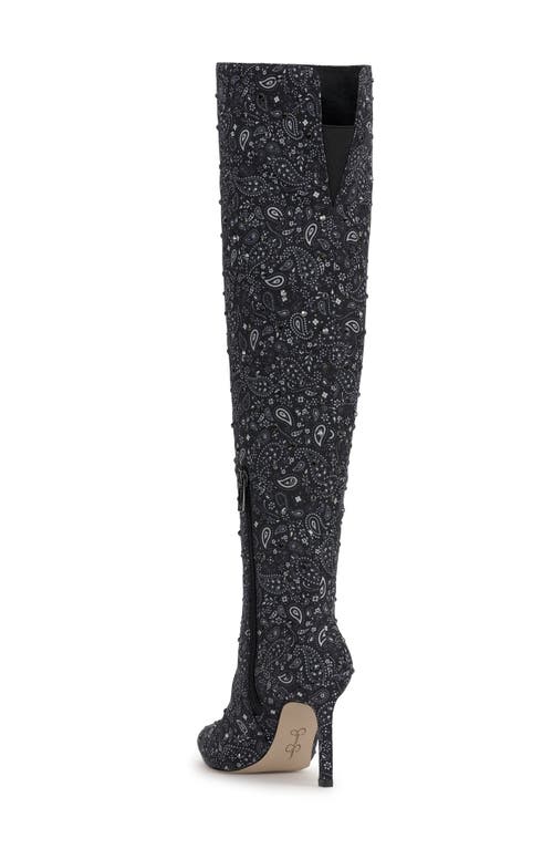 Jessica Simpson Earon Pointed Toe Over The Knee Boot In Multi