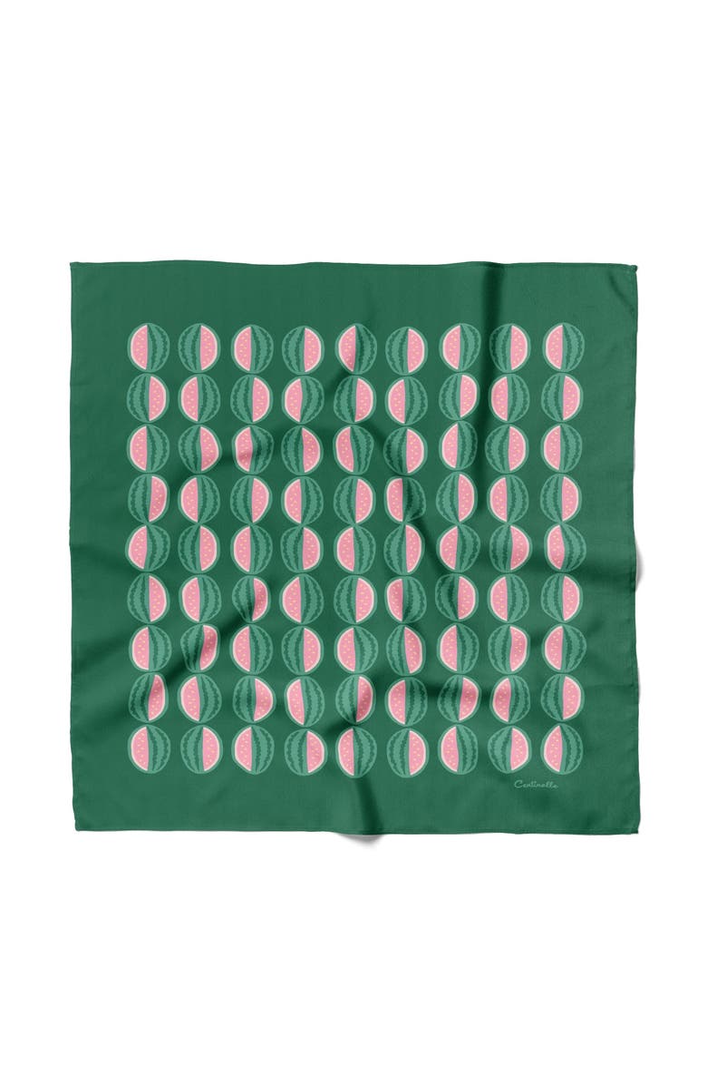 Centinelle Watermelon Cotton Silk Bandana, Main, color,
