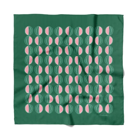 Watermelon Cotton Silk Bandana