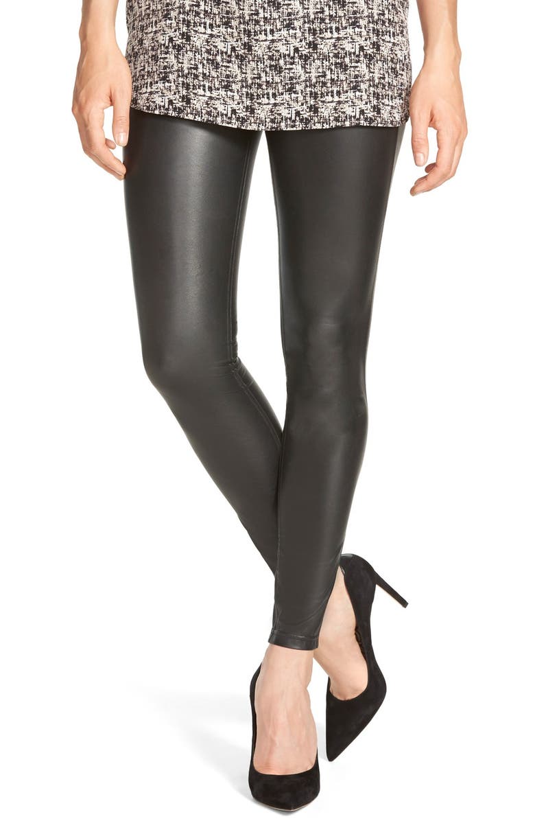 Hue Faux Leather Leggings, Main, color,