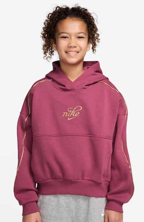 Kids' Relaxed Fit Cotton Blend Fleece Hoodie