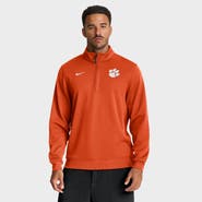 Nike Men's Nike Orange Clemson Tigers Coaches Premium Dri-FIT Half-Zip Pullover