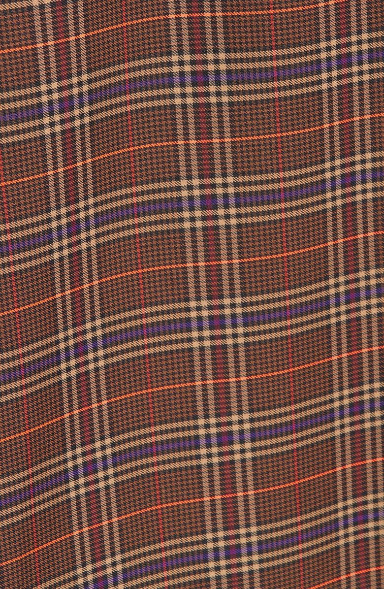 MSGM Tartan A-Line Midi Skirt, Alternate, color,