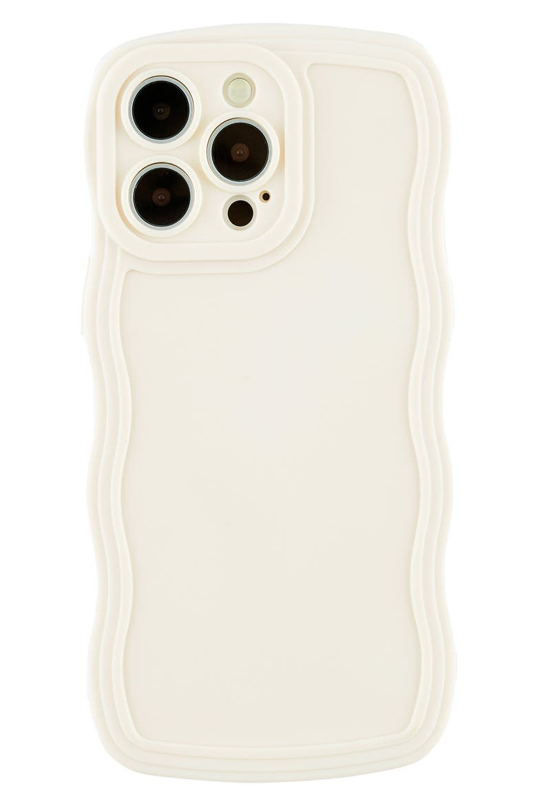 Solid Wavy Bumper iPhone 14 Pro Max Case, Main, color, OFF WHITE