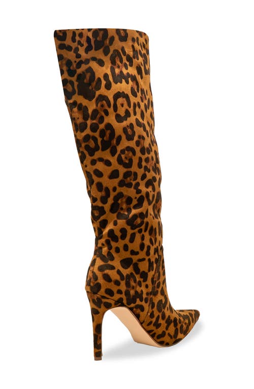 Chase & Chloe Chase And Chloe Knee High Boot In Animal Print