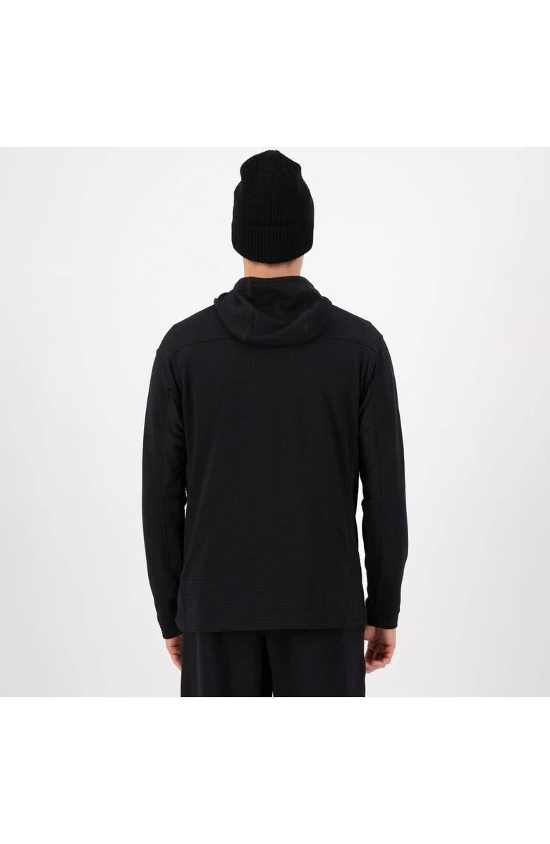 Mons Royale Offgrid Merino Fleece 1/2-Zip Long-Sleeve Top - Men's, Alternate, color, Black