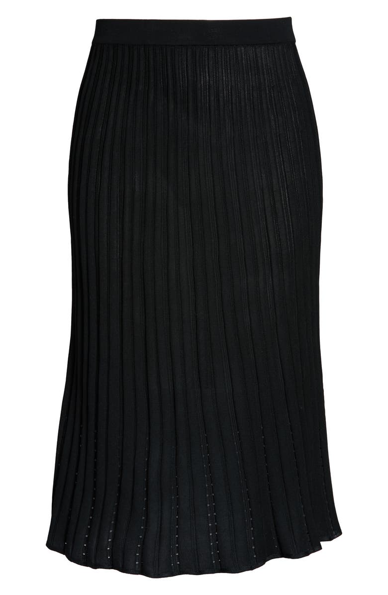 Ming Wang Pointelle Knit Skirt, Alternate, color, 