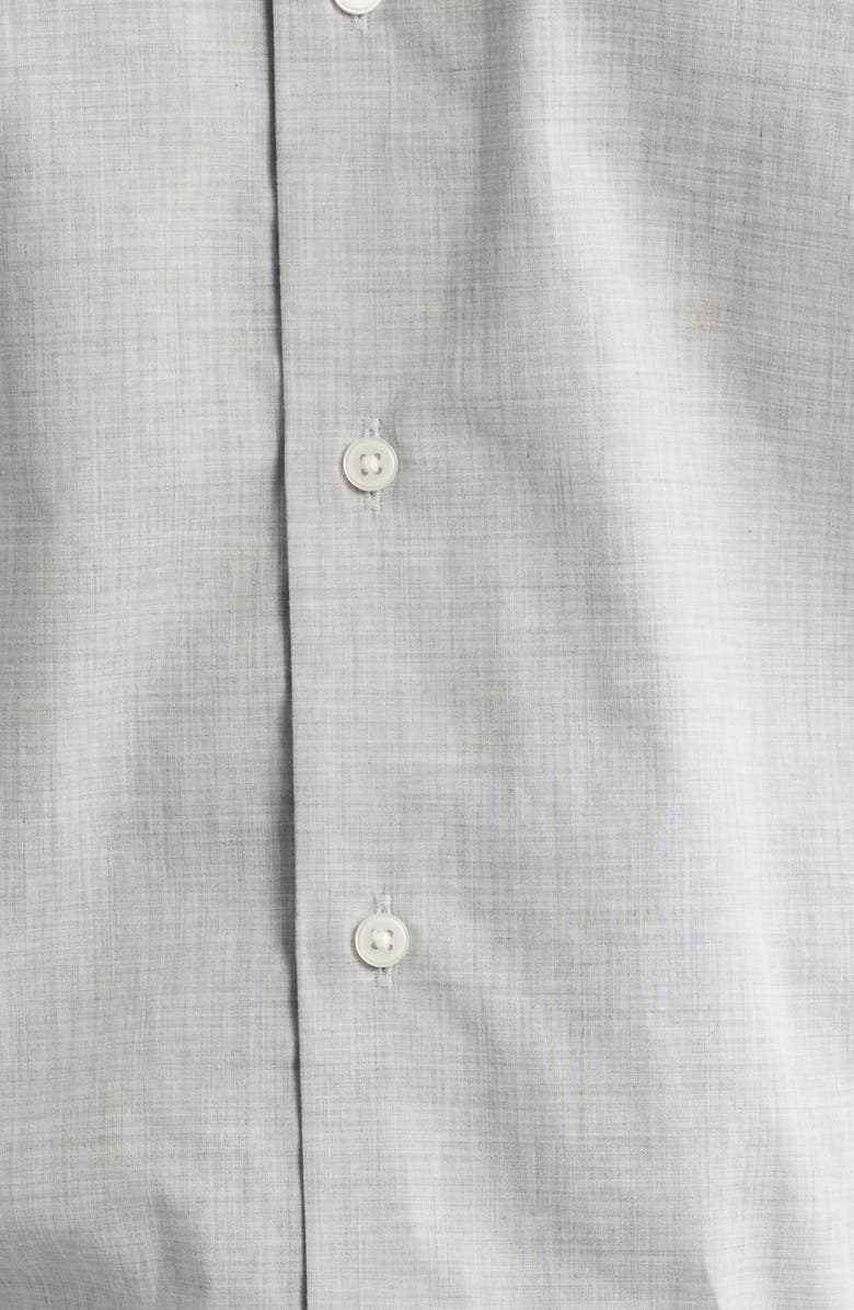 Peter Millar Brighton Perfect Poplin Button-Up Shirt, Alternate, color, British Grey