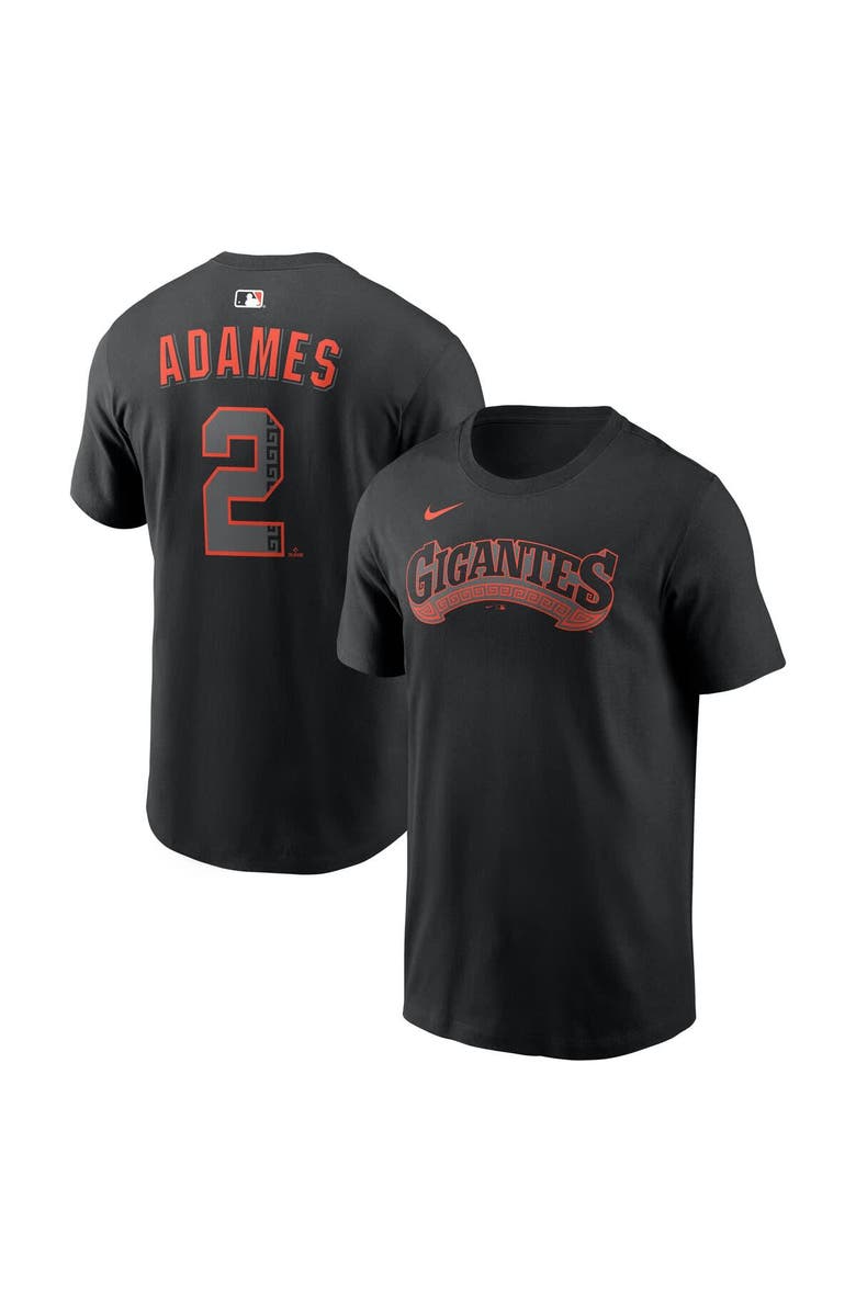Nike Men's Nike Willy Adames Black San Francisco Giants Alternate Name & Number T-Shirt, Main, color, Black