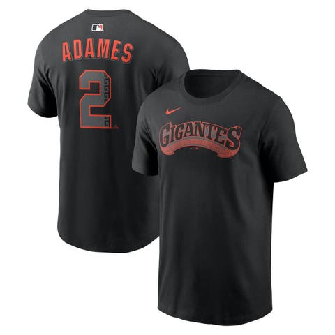 Men's Nike Willy Adames Black San Francisco Giants Alternate Name & Number T-Shirt