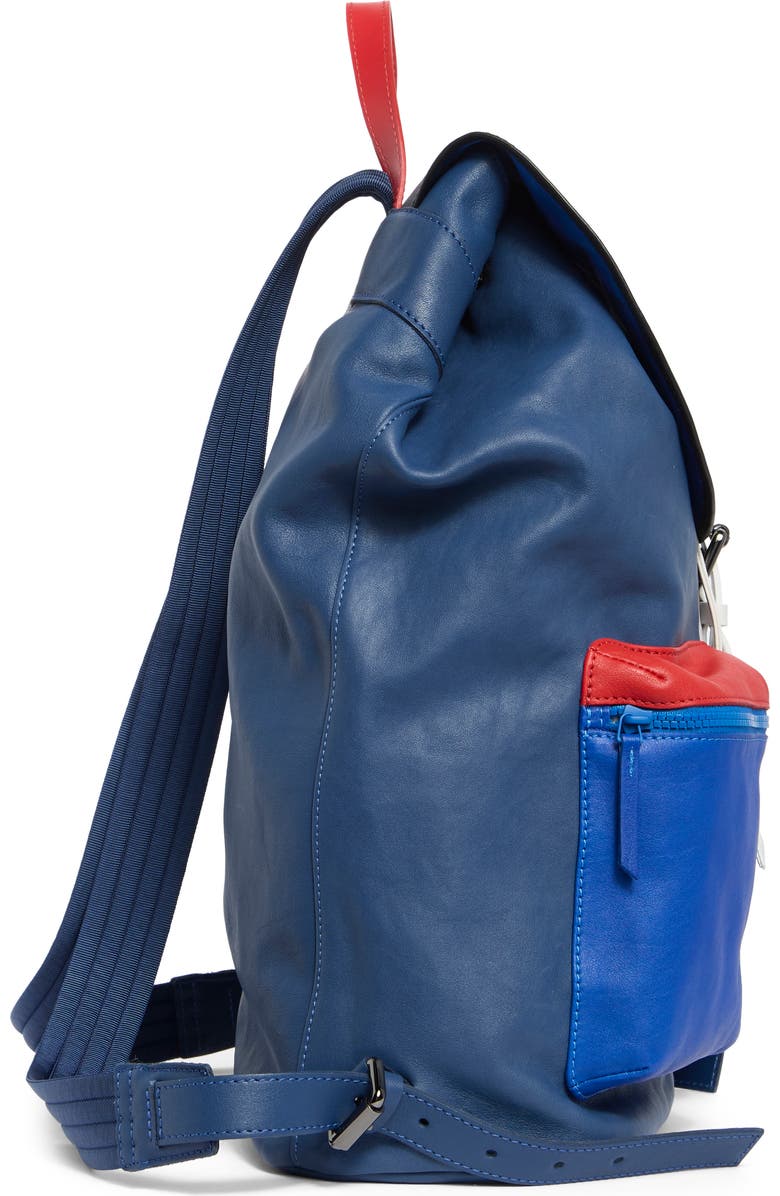 Longchamp 3D Colorblock Backpack, Alternate, color, Blue