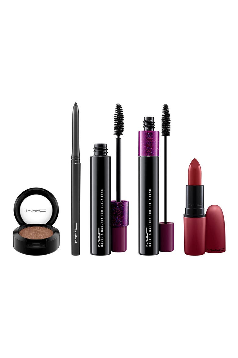 MAC 'Look in a Box - Sassy Siren' Burgundy Lip & Eye Kit (Nordstrom Exclusive), Alternate, color, NO COLOR