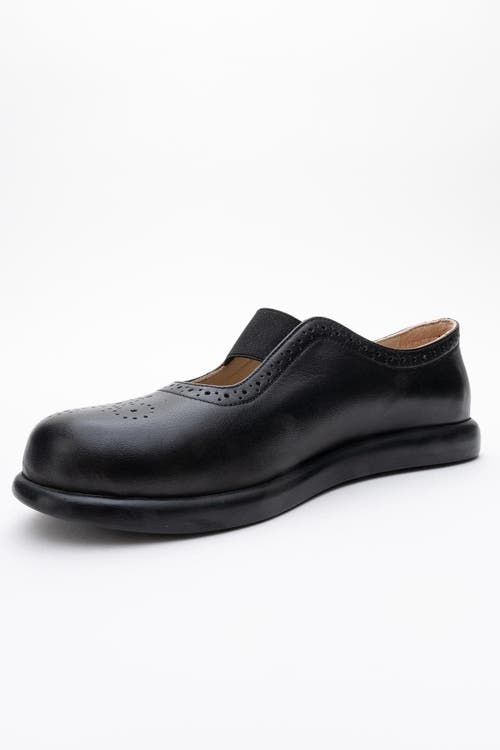 Forever & Always Shoes Chelle Elastic Leather Flat
