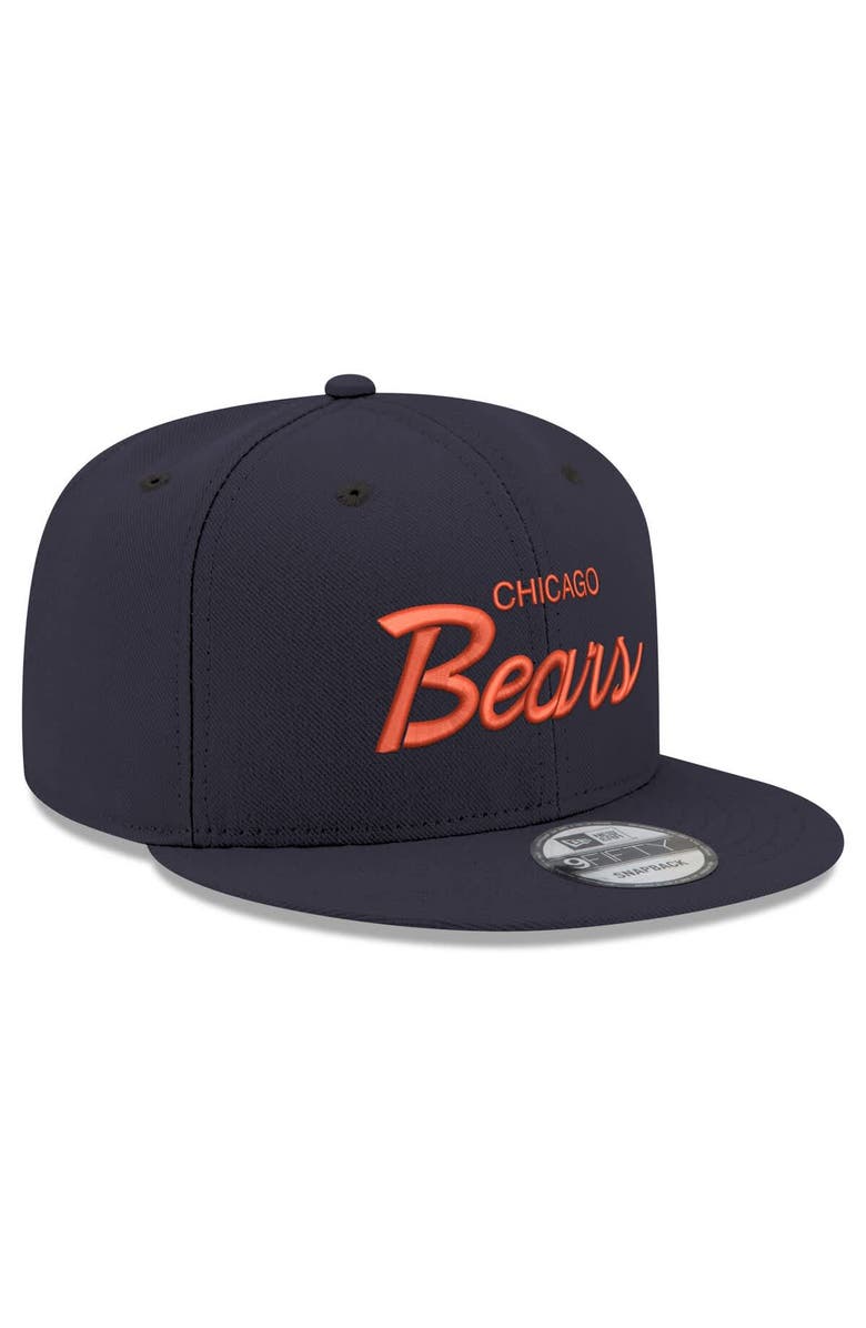 New Era Men's New Era Navy Chicago Bears Script 9FIFTY Snapback Hat, Alternate, color, Navy