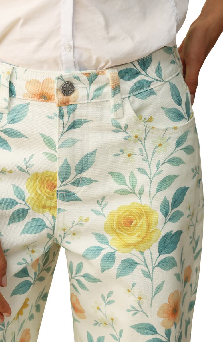 Bayeas Flora Wide Leg Jeans, Alternate, color, 