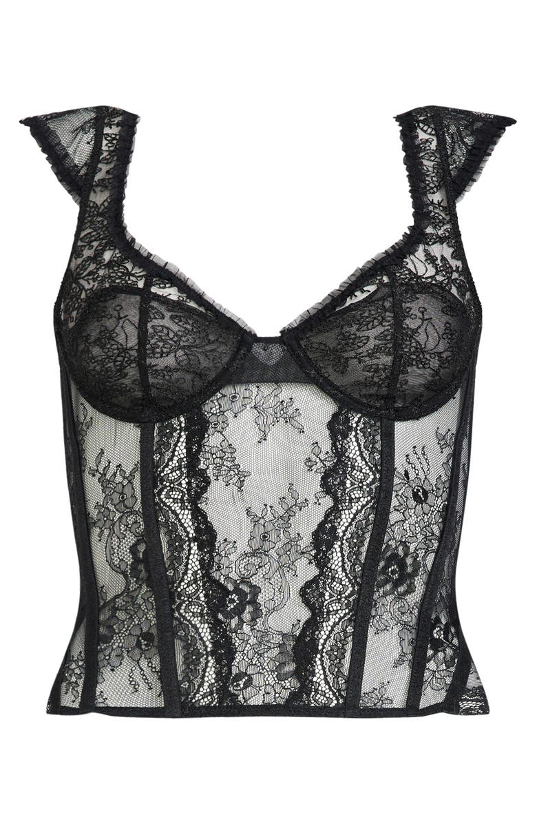 LIONESS Some Like It Hot Lace Corset Top, Alternate, color,