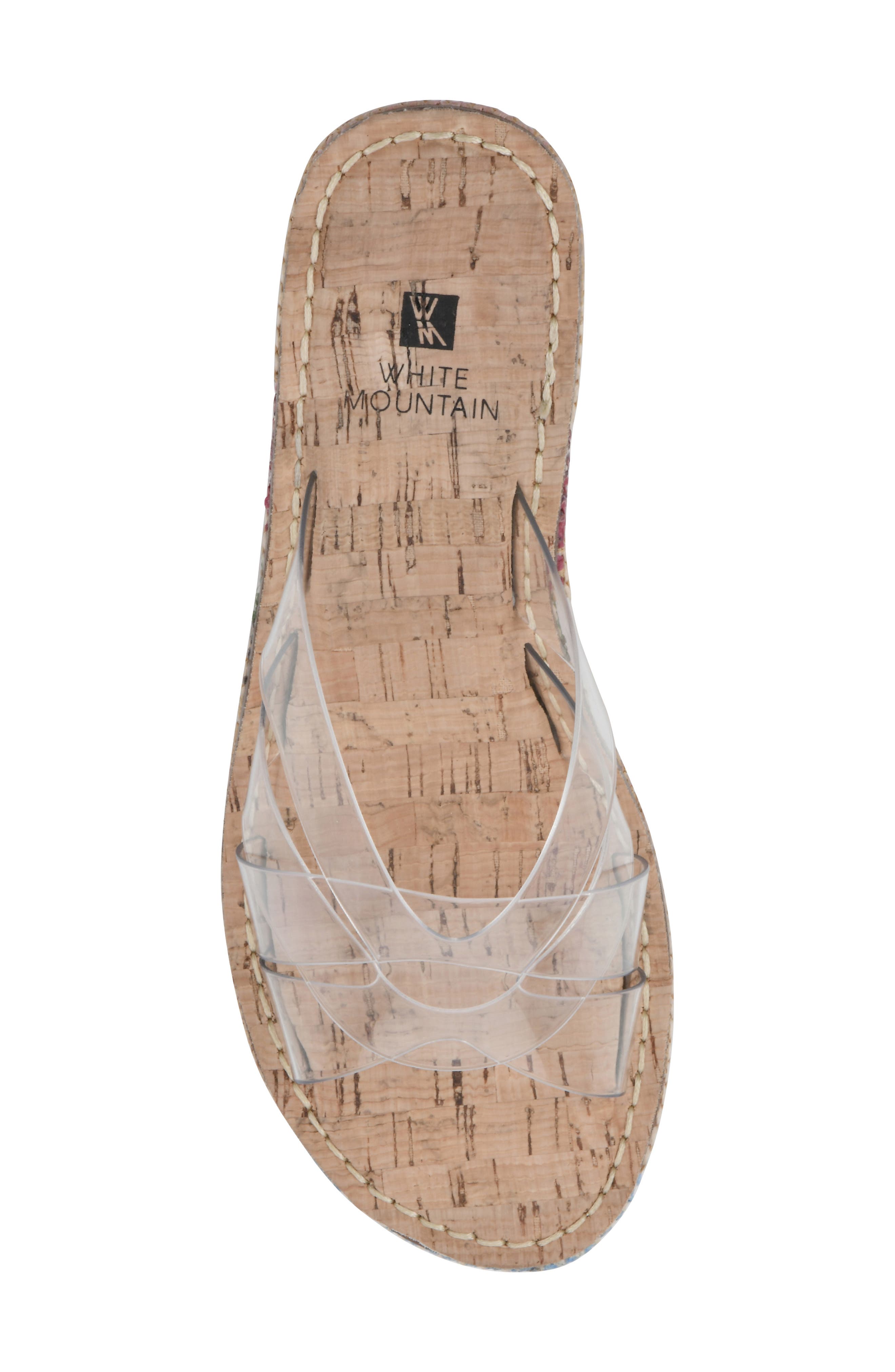 White Mountain Footwear Samwell Clear Espadrille Wedge Sandal, Alternate, color, 