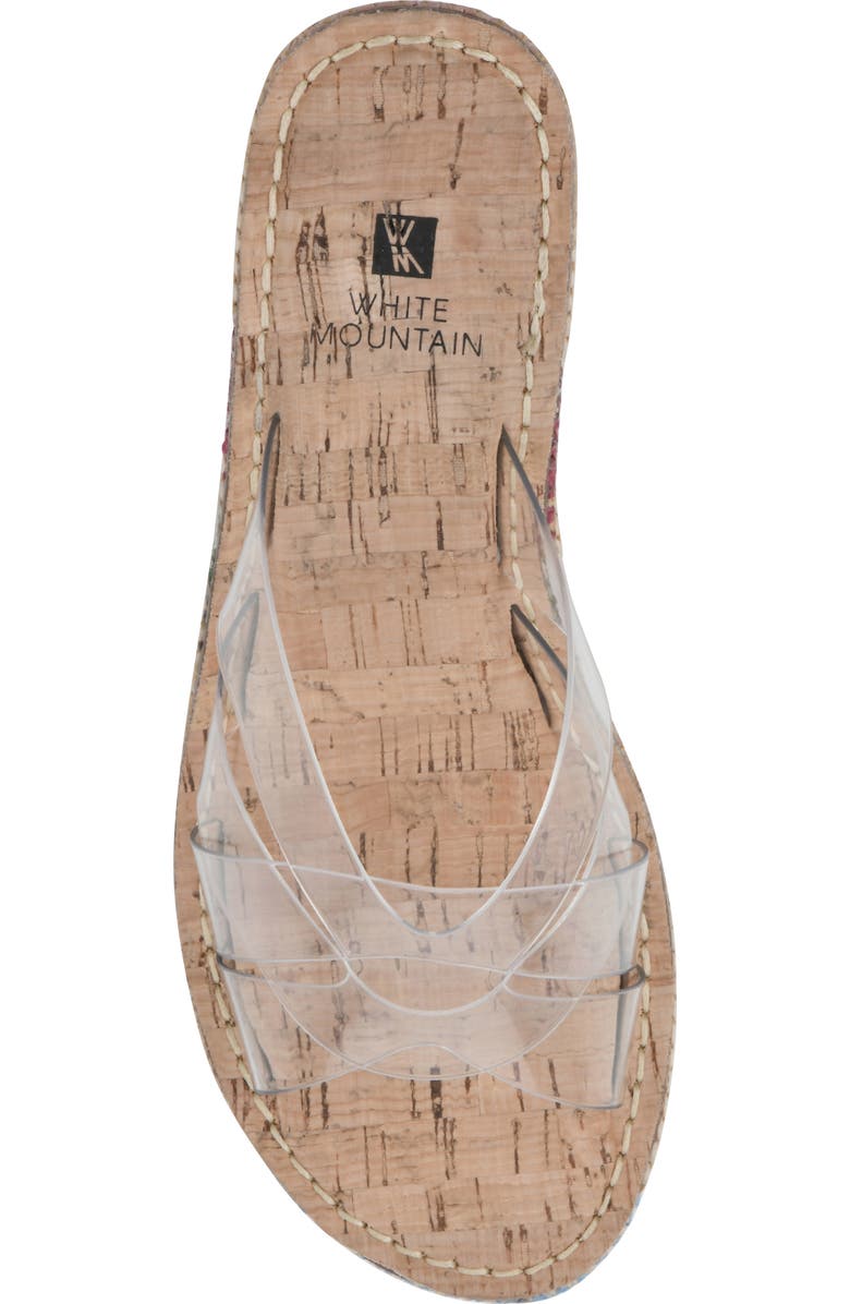 White Mountain Footwear Samwell Clear Espadrille Wedge Sandal, Alternate, color,