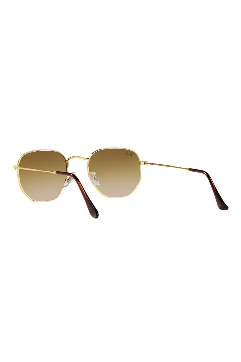 51mm Gradient Aviator Sunglasses, Alternate, color, ARISTA/ CLEAR GRADIENT BROWN