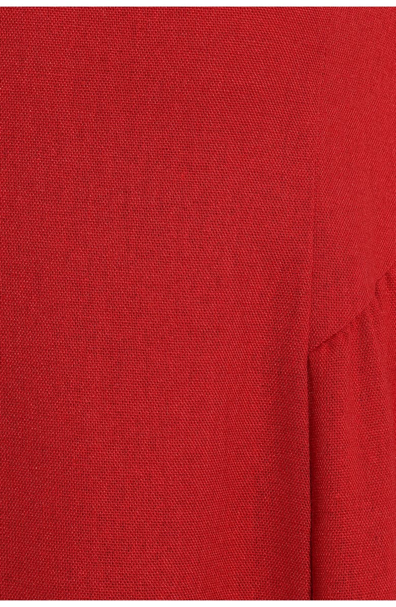 Petal & Pup Ramona Linen Halter Midi Dress, Alternate, color, Red