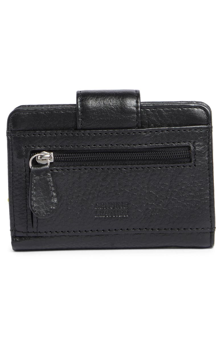 MUNDI SMALL LEATHER GOODS Pixie Leather Card Case, Alternate, color, Black