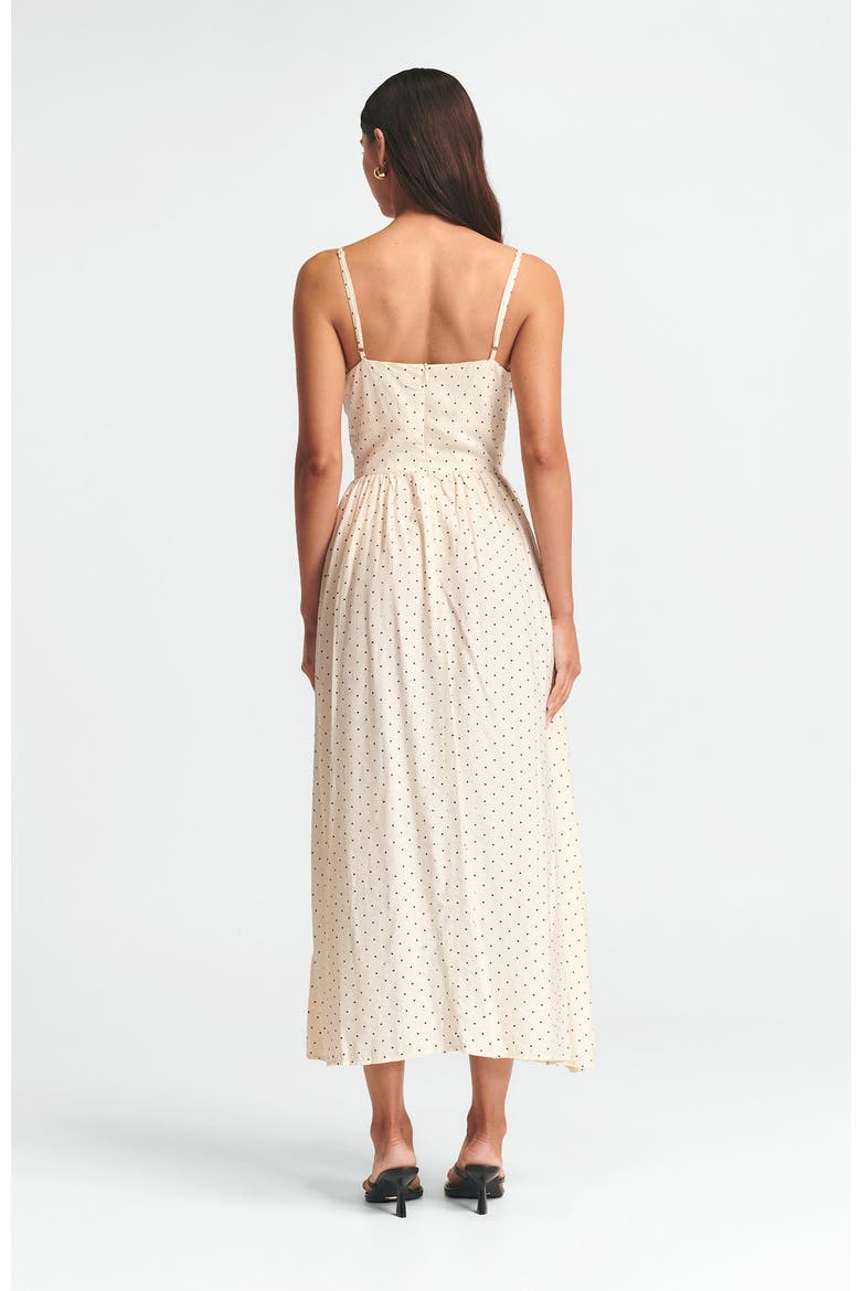 Baylen Midi Dress, Alternate, color, Cream Spot