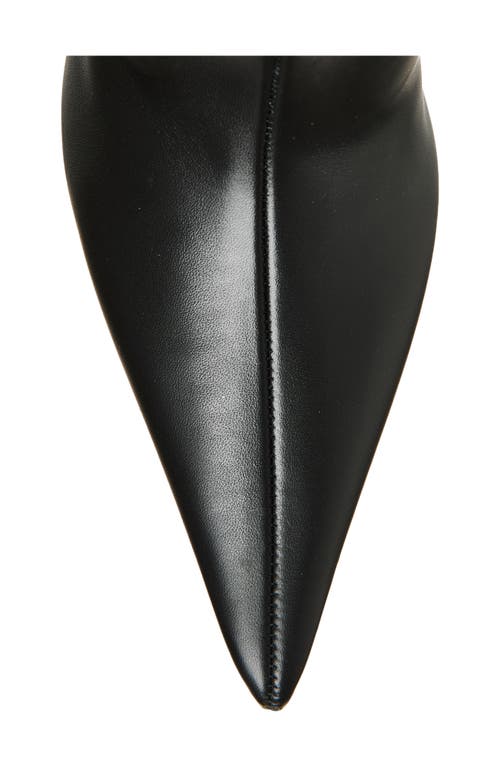 Amina Muaddi Anok Pointed Toe Boot In Black