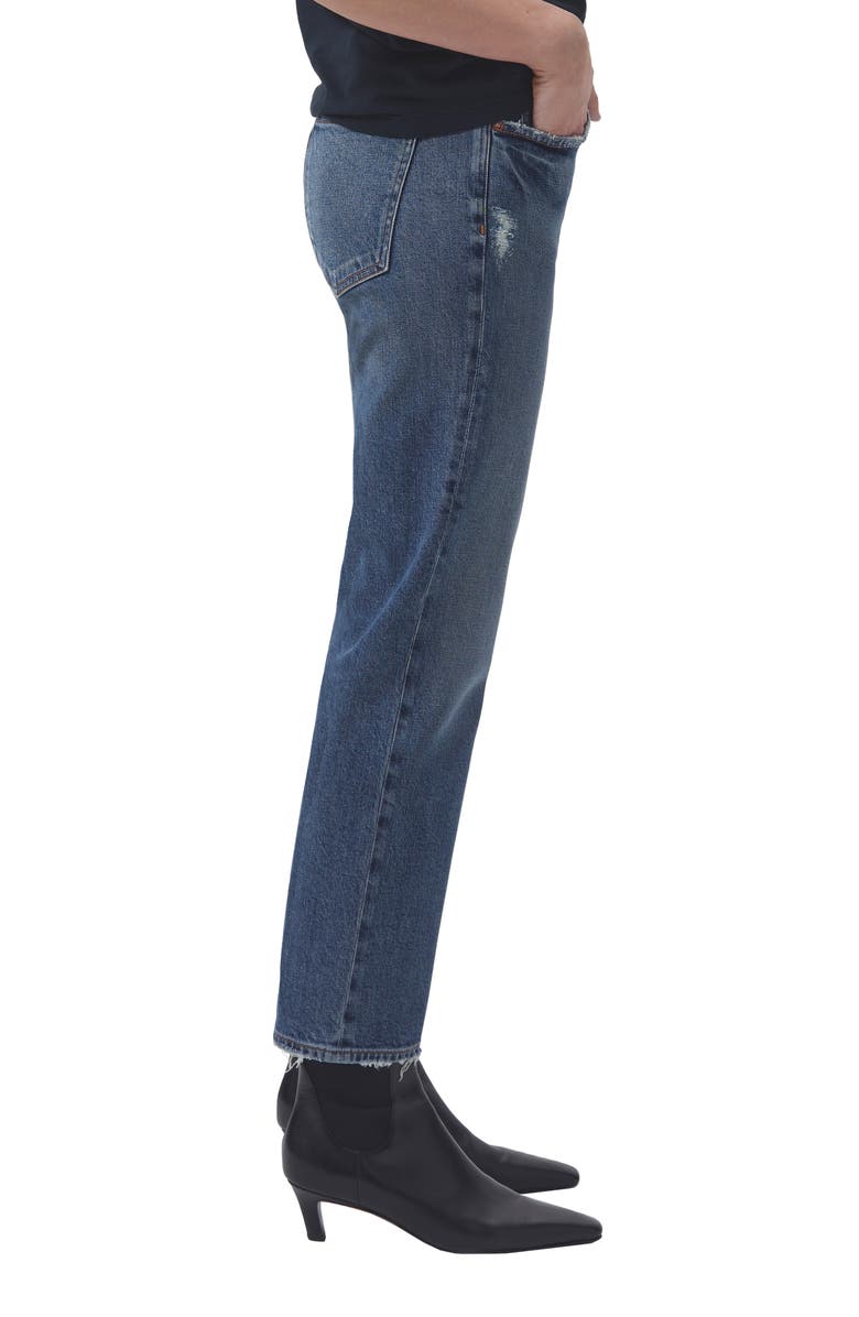 AGOLDE Kye Mid Rise Ankle Straight Leg Jeans, Alternate, color, 