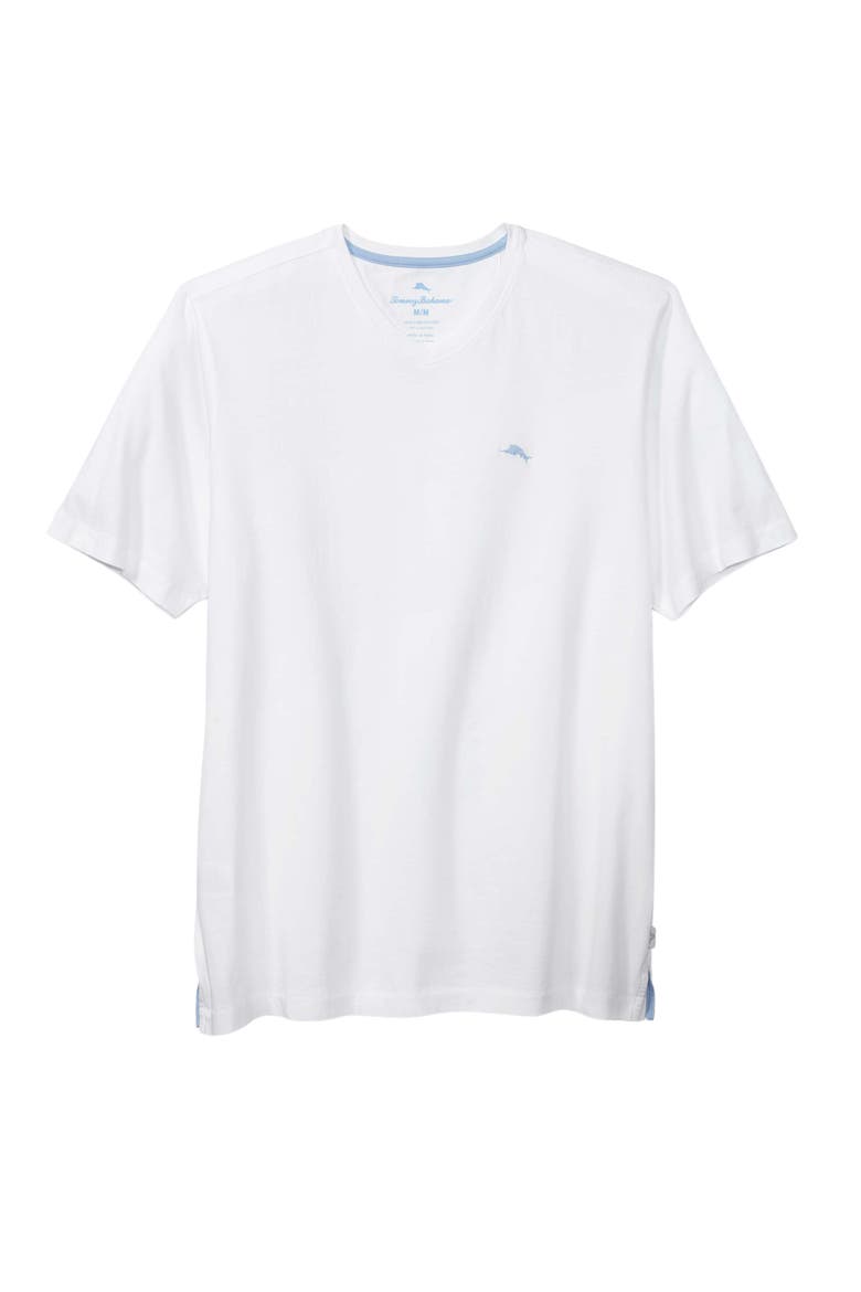 New Bali Skyline V-Neck T-Shirt, Main, color, WHITE