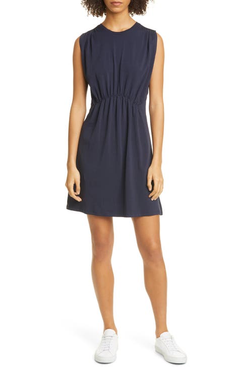 Gathered Waist A-Line Minidress