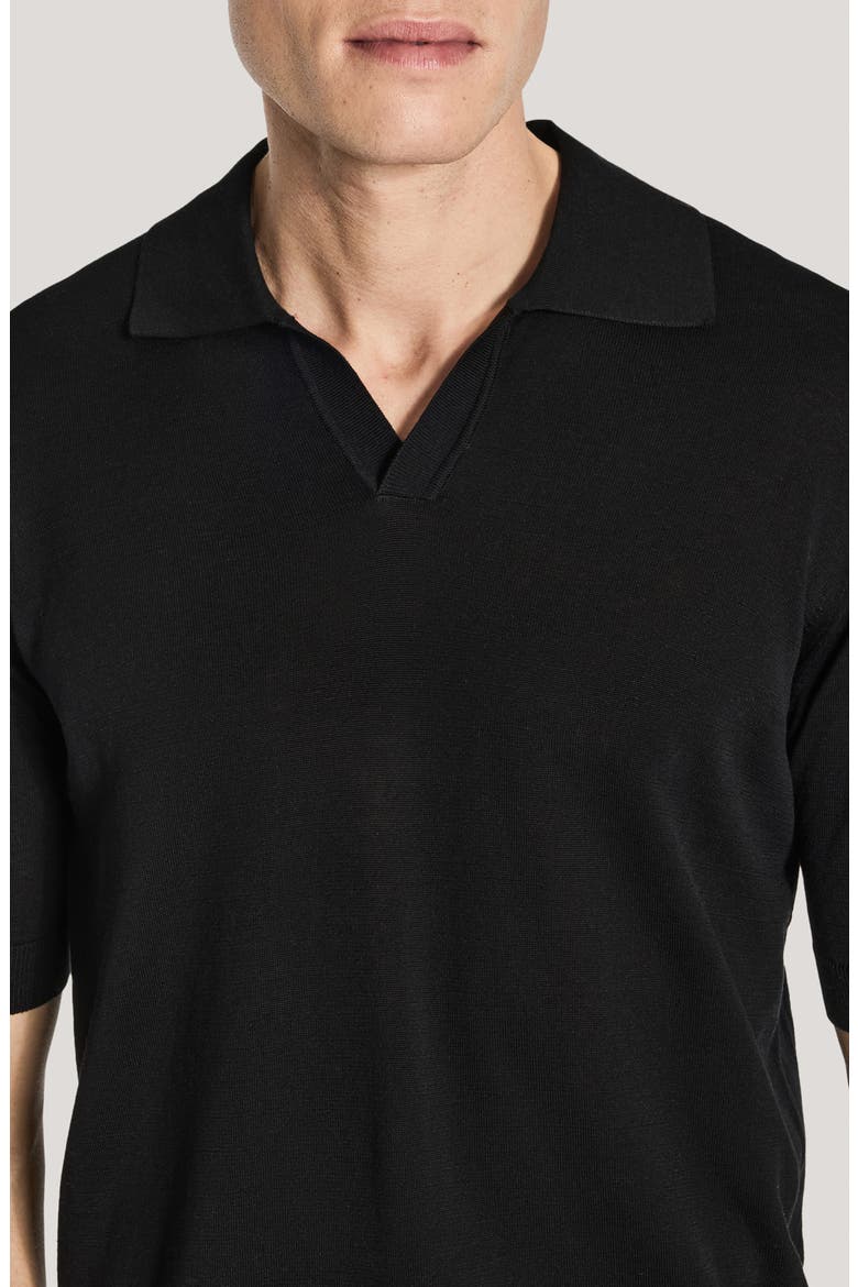 Johnny Collar Polo, Alternate, color, BLACK