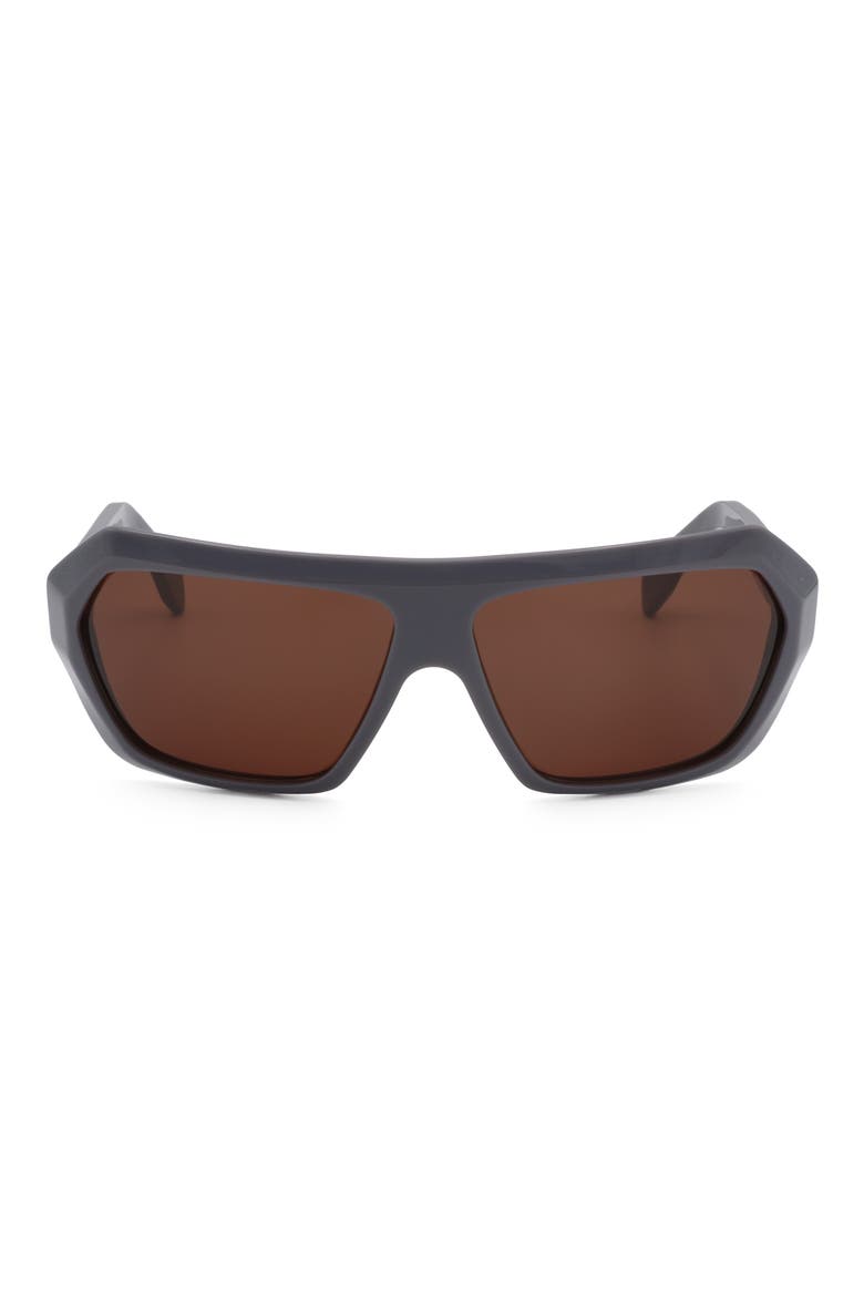 64mm Oversize Square Sunglasses, Main, color, GREY / GREY