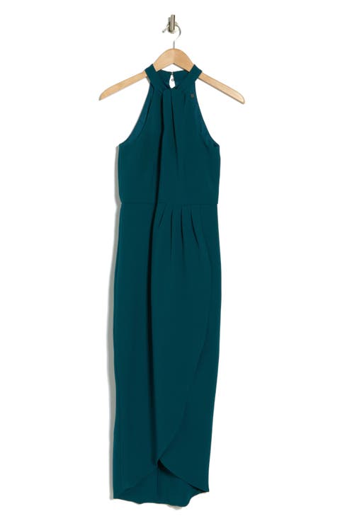 Knot Neck Halter Dress