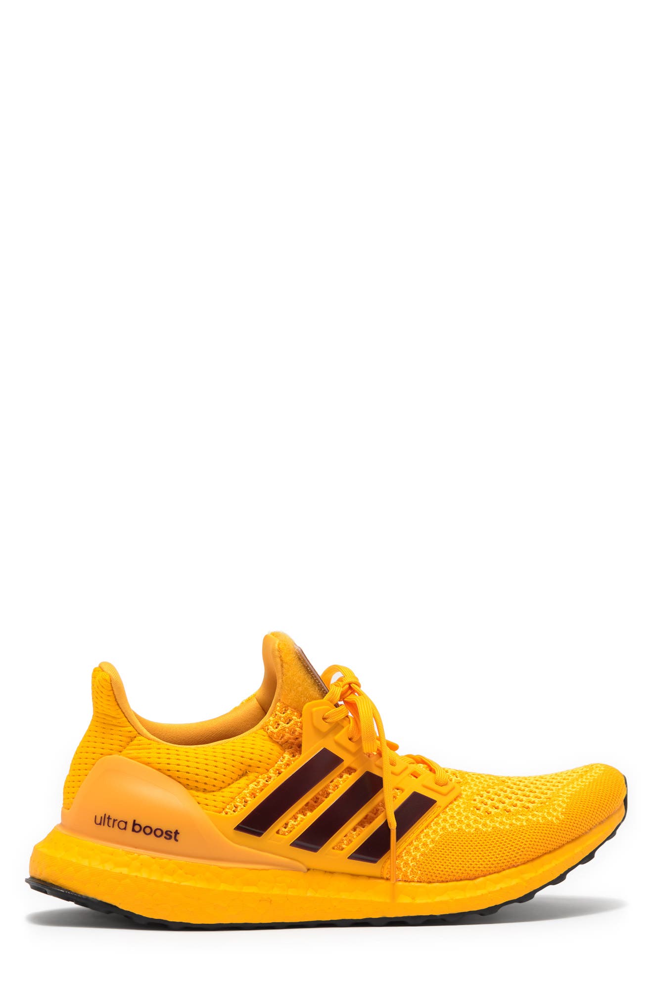 Ultraboost 3-Stripe Sneaker, Alternate, color, TEAM COLLEG GOLD/ TEAM MAROON