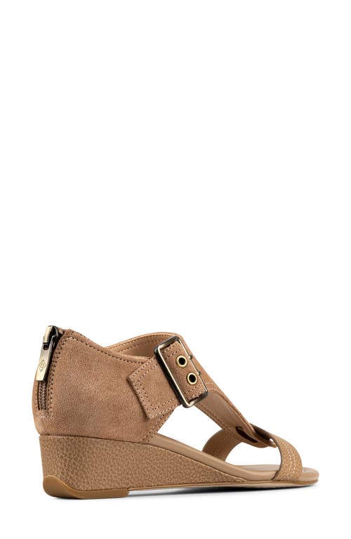 Donald Pliner Mid Wedge Sandal In Brown
