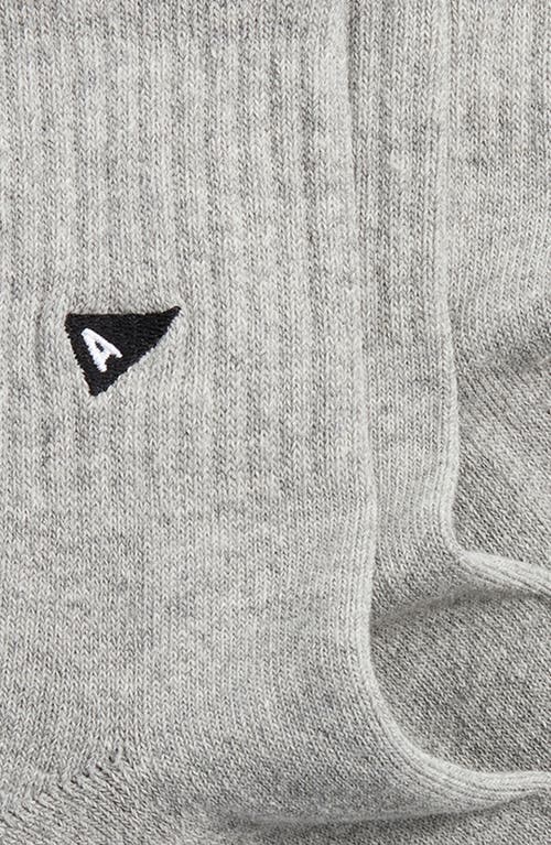 Arvin Goods 3-pack Quarter Crew Socks In Gray